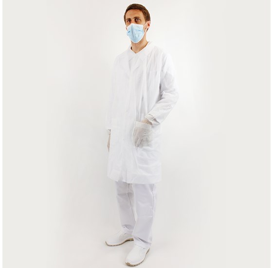 Jednokratna kuta CORA bijela vel. L