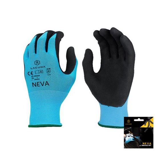 Rukavica s lateks premazom NEVA plava