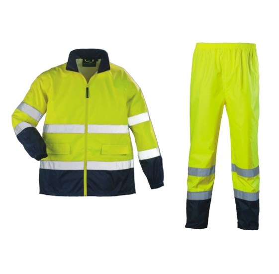 Signalizirajuće Hi-viz kišno odijelo HI-WAY žuto/plavo