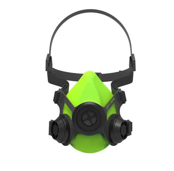 Polumaska od silikona za jedan filtar