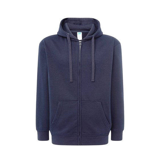 Majica s kapuljačom i zatvaračem, unisex, plava